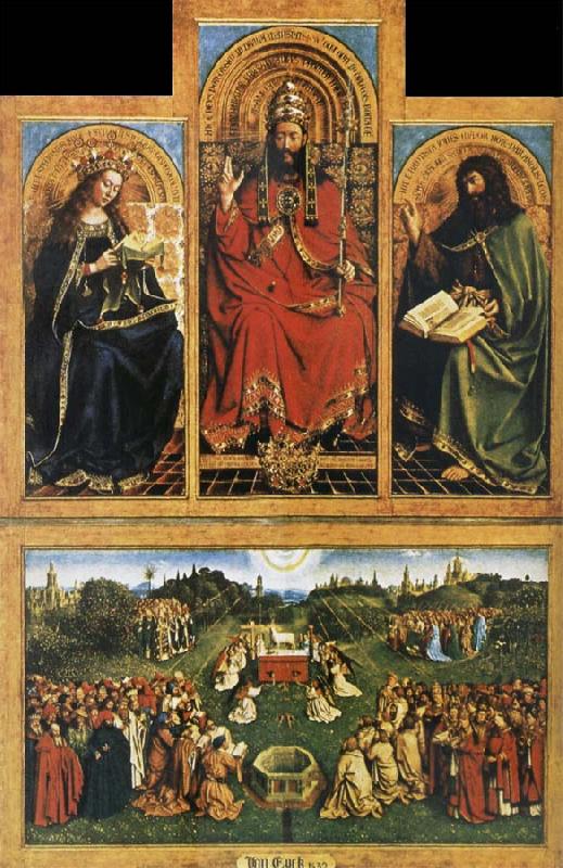 EYCK, Jan van Altarpiece of Ghent oil painting image